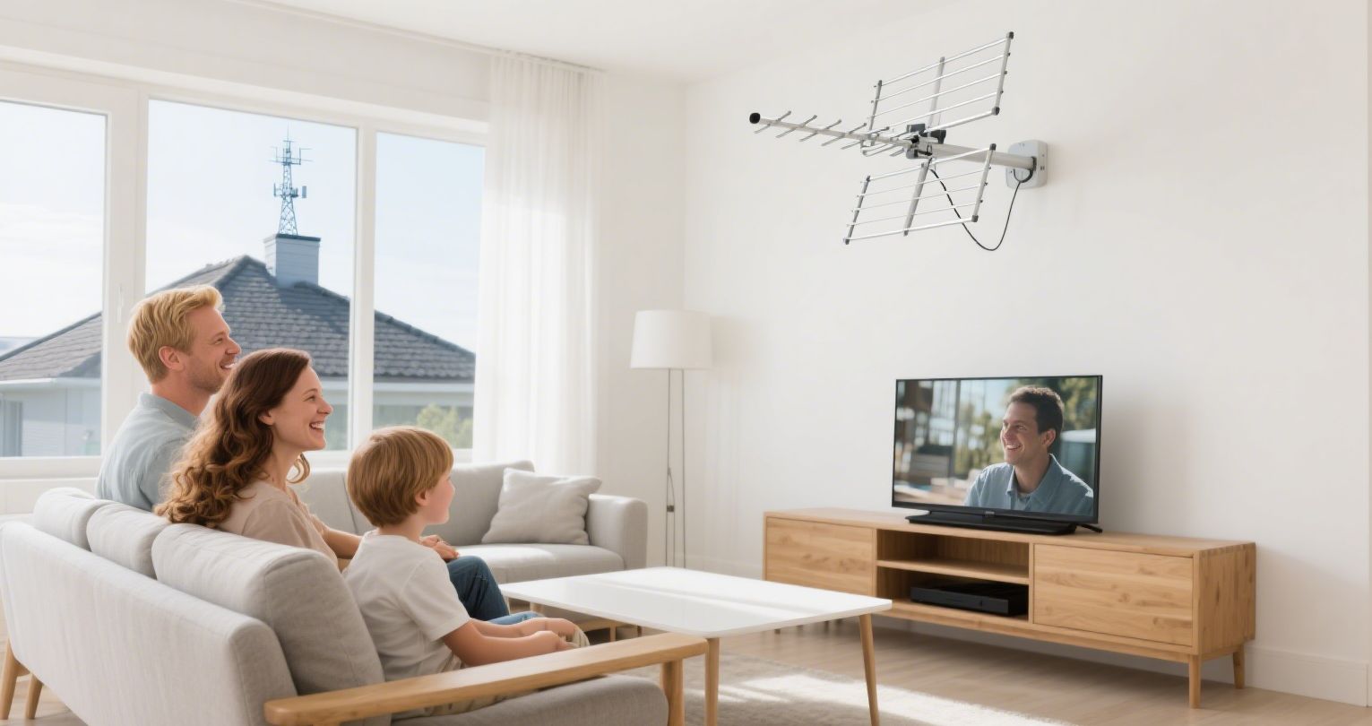 Enjoy free HD channels with the best outdoor digital antenna solution.